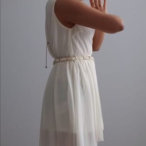 Guess White High Low Dress